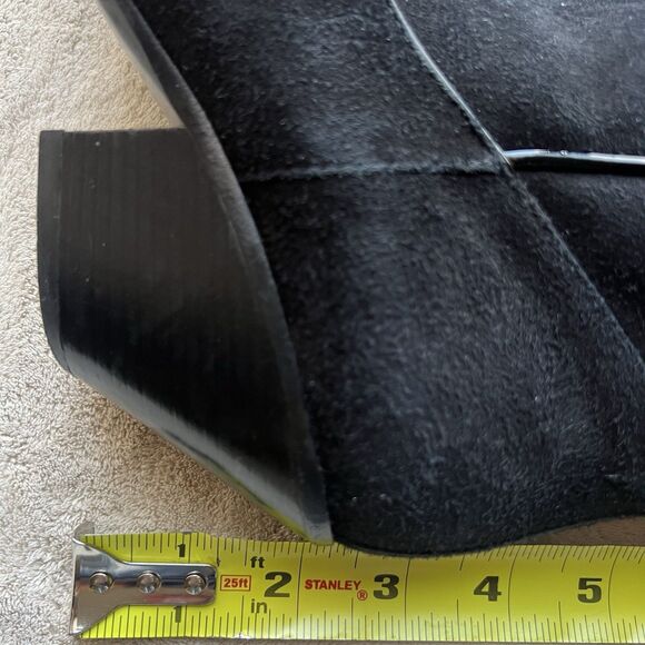 Giuseppe Zanotti Black Suede w/ Patent Leather Trim Western Boots EU 36 US 6 - Picture 12 of 16